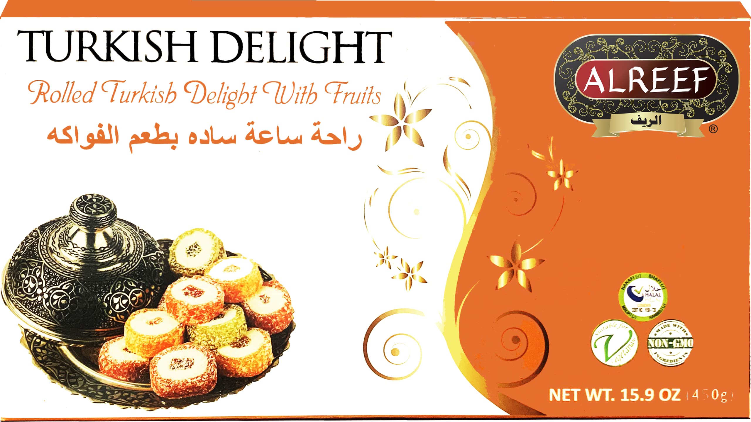 Amazon.com : Alreef Gourmet Rolled Turkish Delight with Fruits